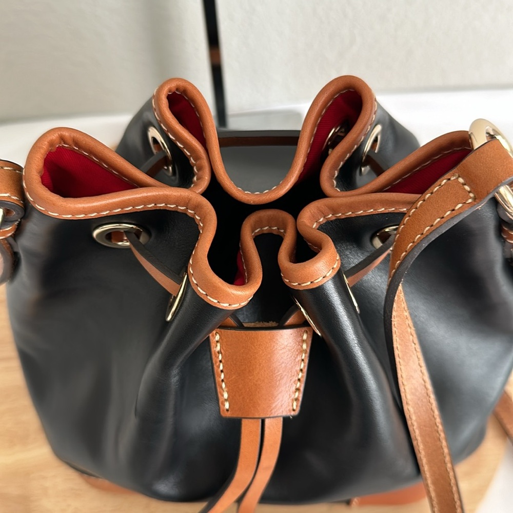 Dooney & Bourke Wexford Leather Crossbody Drawstring Bag - Picture 14 of 16
